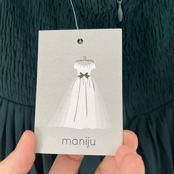 Hunter Green Full Length Dress S ~ NWT - Picture 7 of 9